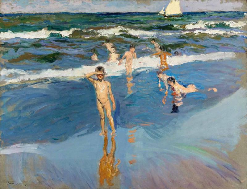 Joaquin Sorolla Y Bastida Children in the Sea oil painting picture
